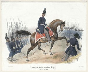 Guardia nazionale e legione collegiale il 26 maggio 1848 da Artist Unknown