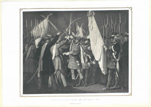 Cerimonia della Costituzione il 15 marzo 1848 da Artist Unknown