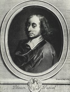 PASCAL, Blaise (1623-1662). Matematico, fisico e filosofo francese. Incisione da Artist Unknown