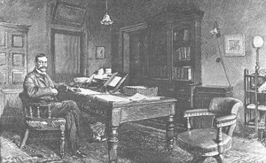 Ritratto di Arthur Conan Doyle (incisione) da Artist Unknown