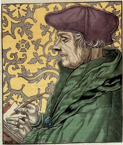 Ritratto di Didier Erasme (Erasmo da Rotterdam) (1469-1536), umanista olandese.