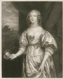 Ritratto di Elizabeth Cecil (incisione) da Artist Unknown