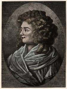 Ritratto di Manon (Jeanne Marie) Roland Philipon detta Madame Roland (1754-1793) alla Concierge, membro della fazione Girondina durante la Rivoluzione Francese da Artist Unknown