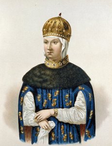 Ritratto di Maria Ilyinichna Miloslavskaia (1625-1669) (litografia) da Artist Unknown
