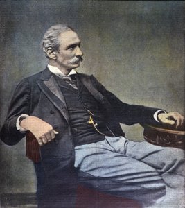 Ritratto del politico italiano Giuseppe Zanardelli (1826-1903). da Artist Unknown