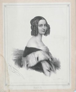 Principessa di Baden Marie (stampa) da Artist Unknown