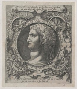 Imperatore romano Nerone (stampa)