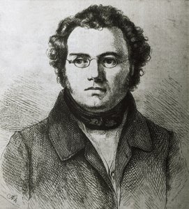 SCHUBERT, Franz. Compositore romantico austriaco. Incisione. da Artist Unknown