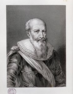 SULLY, Maximilian di Bethune, duca di (1560-1641). Statista inglese. Incisione. SPAGNA. CATALOGNA. Barcellona. Biblioteca de Catalunya (Biblioteca Nazionale di Catalogna)