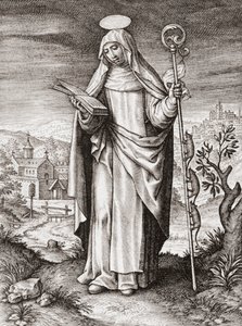 Santa Gertrude di Nivelles da Artist Unknown