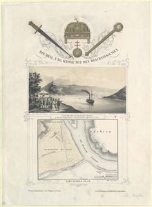 La sacra corona ungherese con le insegne imperiali da Artist Unknown