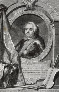 Guglielmo IV (1711-1751). Primo statolder ereditario dei Paesi Bassi. Incisione. da Artist Unknown