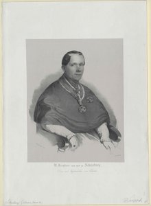 Wilhelm barone Schneeburg a Salthaus e disco da Artist Unknown