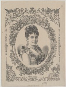 Wilhelmine Mitterwurzer (stampa) da Artist Unknown
