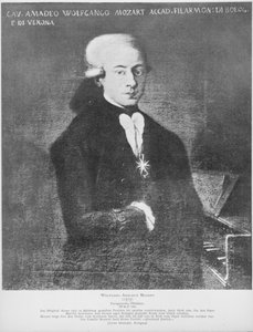 Wolfgang Amadeus Mozart da Artist Unknown
