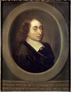 ritratto di Blaise Pascal (1623-1662) (olio su tela)