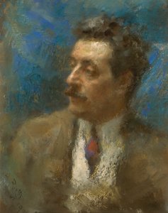 Ritratto di Giacomo Puccini da Arturo Rietti