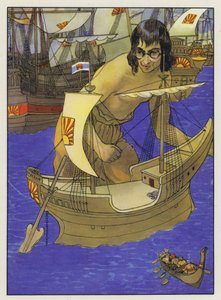 Illustrazione per I viaggi di Gulliver di Jonathan Swift