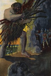 Ulisse e i suoi compagni nella grotta del Ciclope Polifemo da Artus Scheiner
