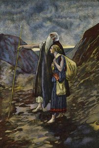 Edipo cieco guidato dalla figlia Antigone da Artus Scheiner