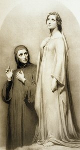 Dante e Beatrice da Ary (after) Scheffer