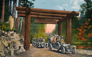 Ingresso al Parco Nazionale del Monte Rainier, c1916