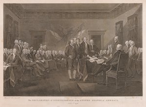 Firma della Dichiarazione di Indipendenza da Asher Brown Durand