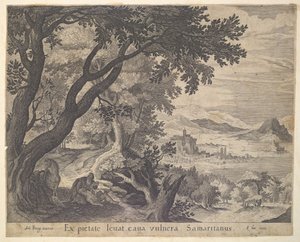 Il buon samaritano trova l
