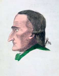 Le caratteristiche facciali di un avaro, 1808 da Athanasius Kircher