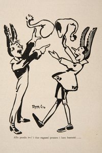 Pinocchio e Candlewick, illustrazione da "Pinocchio".