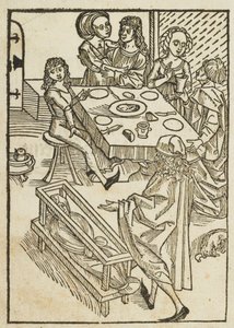 Un monito sincero contro il falso amore di questo mondo - 1 da attributed to Albrecht Dürer
