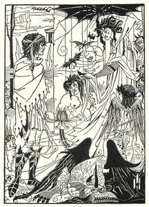 Sogni (incisione) da Aubrey (after) Beardsley