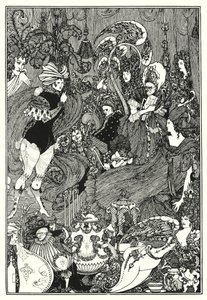 La caverna della milza (incisione) da Aubrey (after) Beardsley