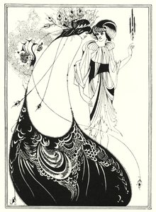 La gonna del pavone (incisione) da Aubrey (after) Beardsley