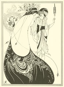La gonna del pavone (litografia) da Aubrey (after) Beardsley
