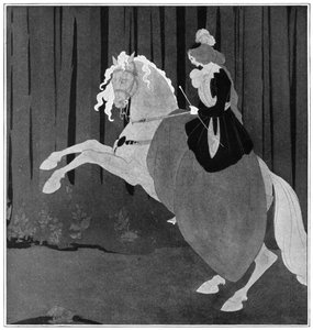 Una donna seduta su un cavallo impennato, 1898 da Aubrey Beardsley
