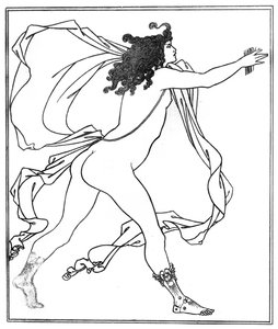 Apollo che insegue Dafne da Aubrey Beardsley