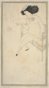 Caricatura di J.M. Whistler da Aubrey Beardsley