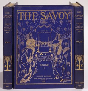 Copertina per The Savoy, Volumi I-III, a cura di Arthur Symons, pubblicato da Leonard Smithers da Aubrey Beardsley
