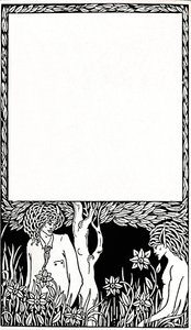 Progetto per la pagina del titolo di Pagan Papers, 1893, 1914 da Aubrey Beardsley