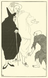 Don Giovanni, Sganarello e il Mendicante da Aubrey Beardsley