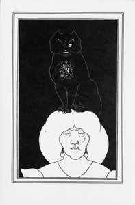 Illustrazione per il racconto Il gatto nero di Edgar Allan Poe, 1894-1895 da Aubrey Beardsley