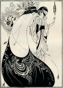 La ragazza del pavone da Aubrey Beardsley