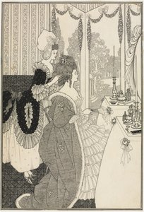 La Toilette, da Il Ricciolo Rapito di Alexander Pope da Aubrey Beardsley