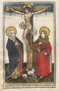 Cristo sulla croce con la Vergine e San Giovanni da Augsburg 15th Century