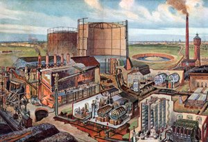 Pianta del gas, c1880 (illustrazione) da August (after) Dressel