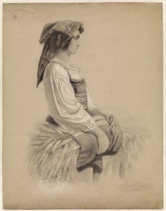 Contadina italiana, verso destra