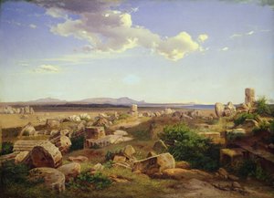 Le rovine del tempio a Selinunte da August Bromeis