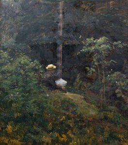 Interno della foresta da August Eiebakke