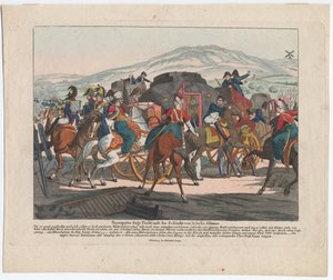 La fuga di Napoleone dopo la battaglia di Waterloo